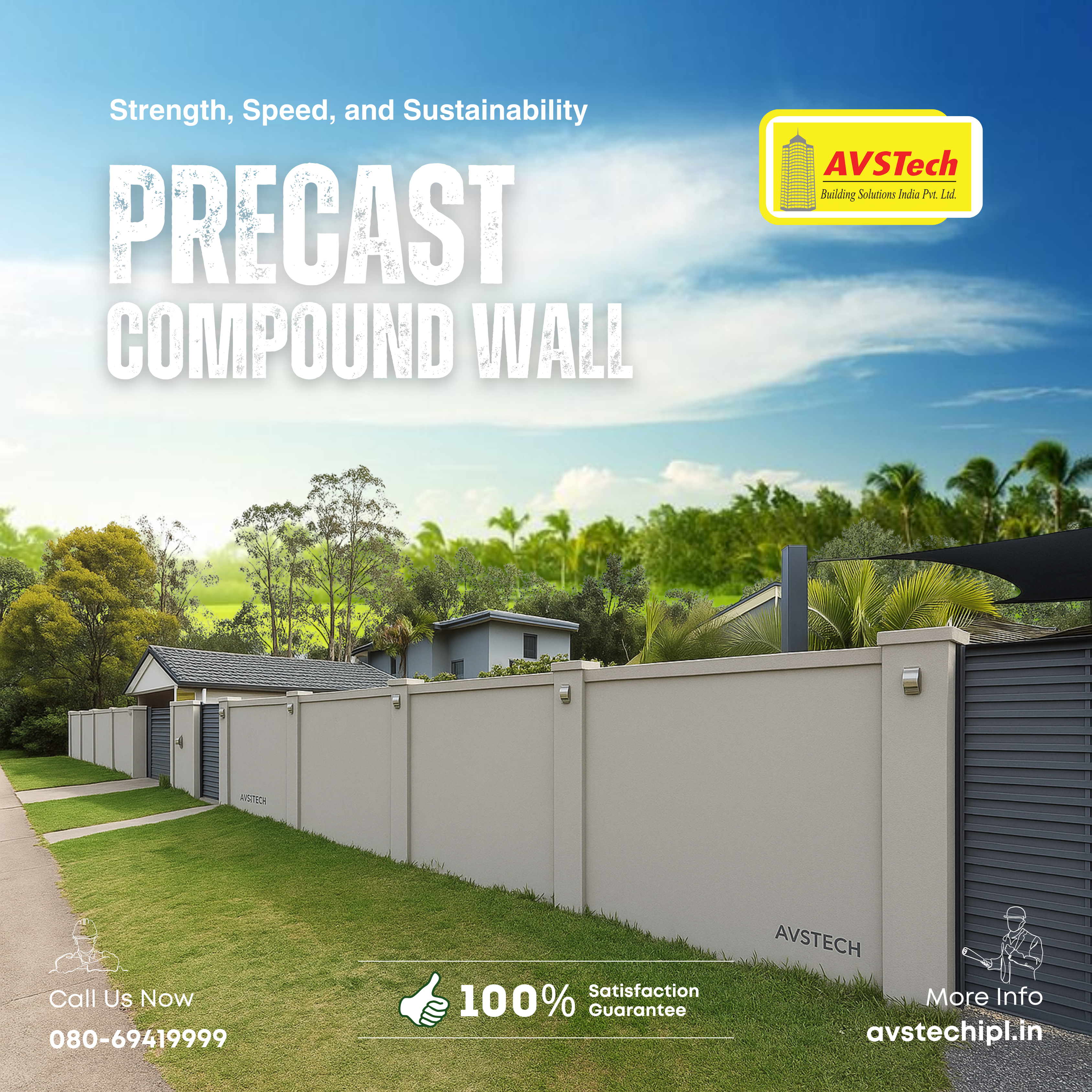 Precast Compound Panels - Power. Precision. Permanence. Break the boundaries of traditional walling. Choose AVSTech’s precast compound panels, where strength meets speed, and innovation defines every slab.