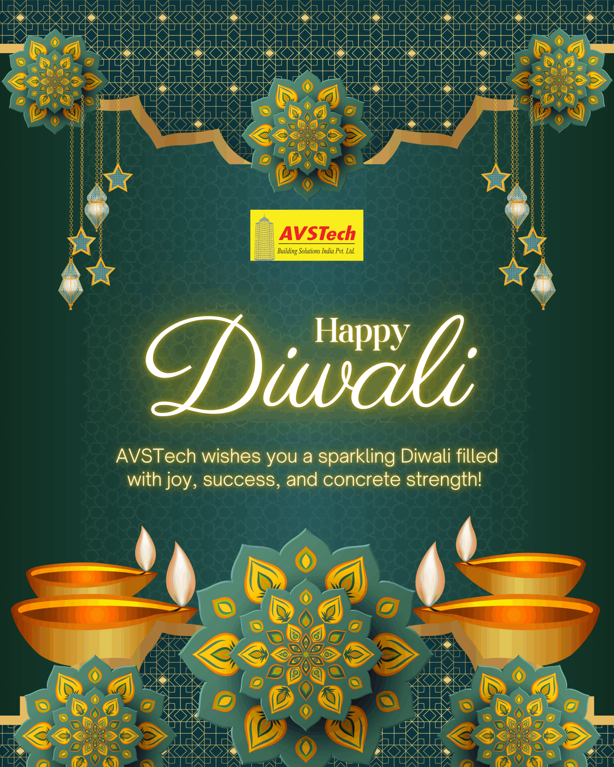 Lighting Up Foundations of Tomorrow! This Diwali, may every brick you lay shine with purpose, every structure stand tall with strength, and every foundation echo prosperity.