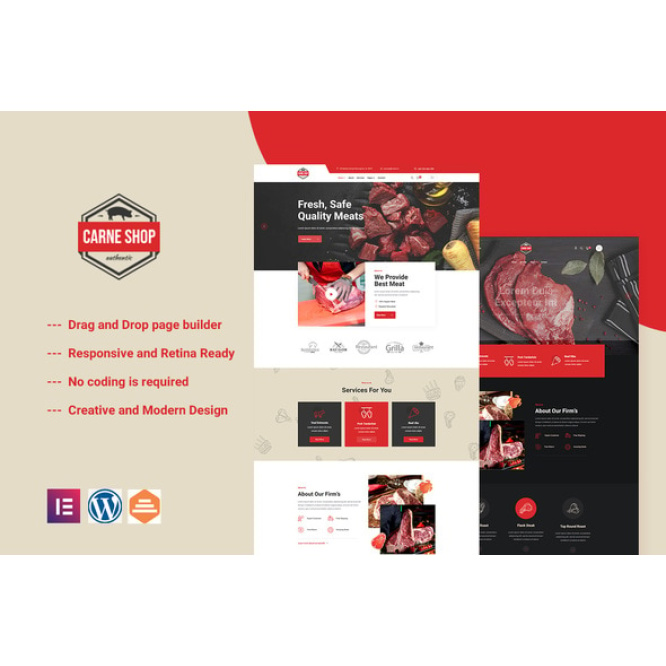 Carne – Meat Shop Elementor Template