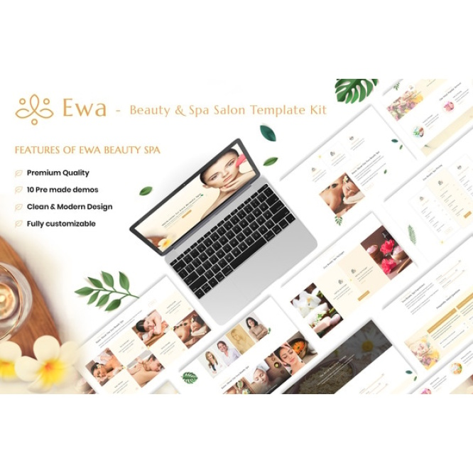 Ewa – Beauty & Spa Salon Elementor Template Kit