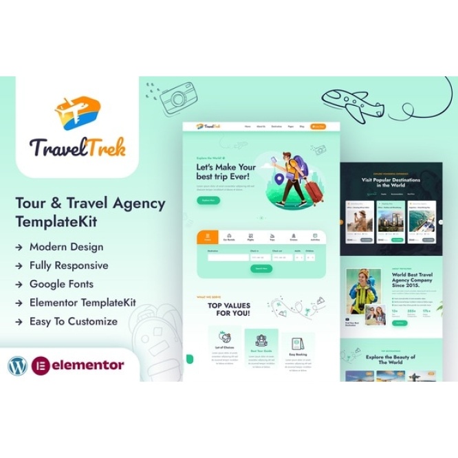 Travel Trek-Tour & Travel Agency Site