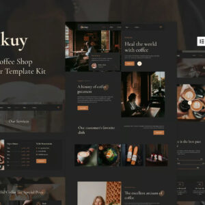 Dakuy Cafe Coffee Sitekit & Elementor Templatekit